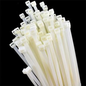 Master 505369 Plastik Kablo Bağı Cırt Kelepçe 8X650 mm Beyaz (100 Adet)