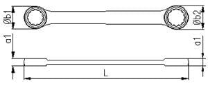 İZELTAŞ Düz Yıldız Anahtar 12x13 mm