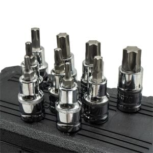 5548 1/2'' Torx Bits Uçlu Lokma Anahtar Takımı 9 Parça