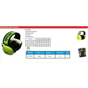 Hegi EM-109S Earmuff Gürültü Önleyici Kulaklık Avcı Atış Kulaklığı