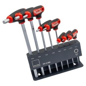 Ceta Form K99-10-M08 Metal Standlı T Tipi Allen Anahtar Takımı 8 Parça