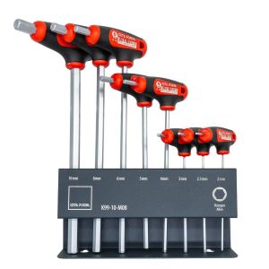 Ceta Form K99-10-M08 Metal Standlı T Tipi Allen Anahtar Takımı 8 Parça