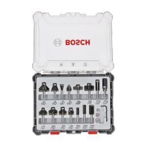 Bosch 2607017471 Ahşap Freze Uç Seti 15 Parça 6 mm Sap