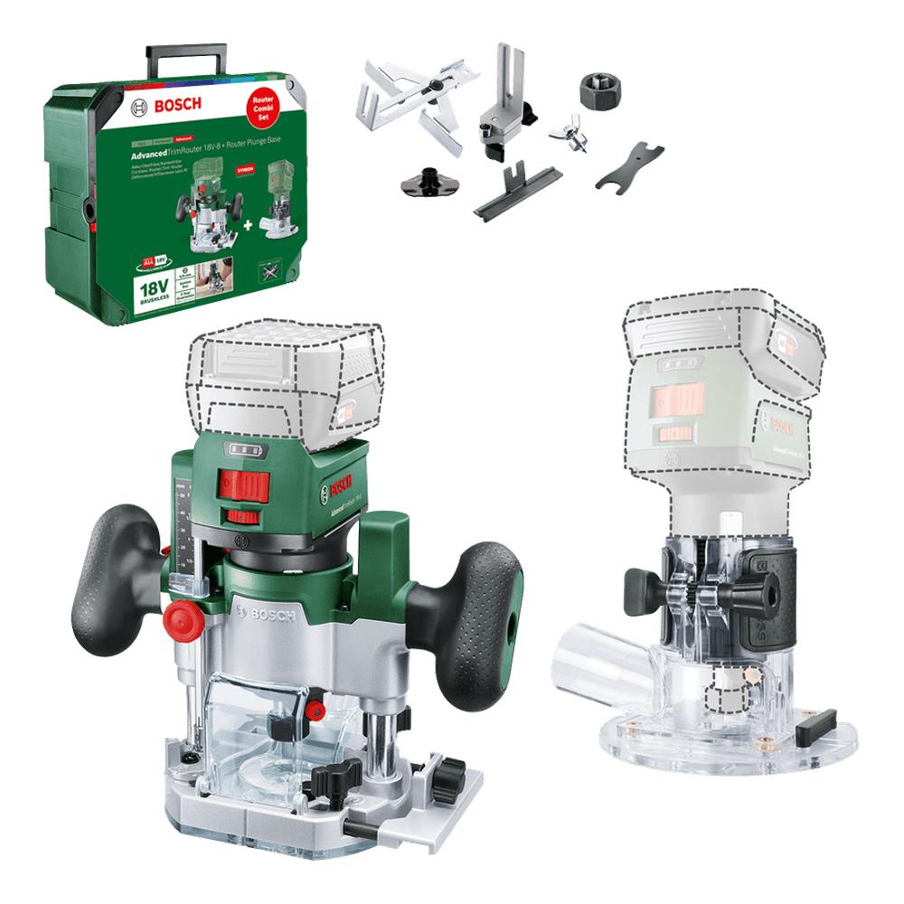 Bosch AdvancedTrimRouter Combi Set 18V-8 Freze (Akü ve Şarj Cihazı Hariç)