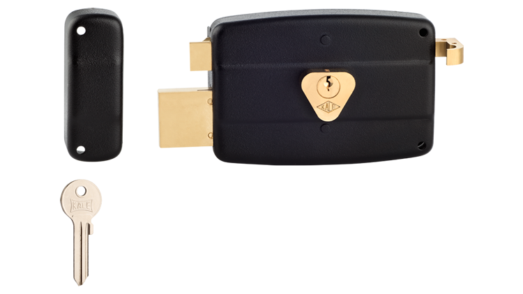 Kale 157 A Silindirli Trajlı Kilit Demir Kapı Kilidi Standart Siyah