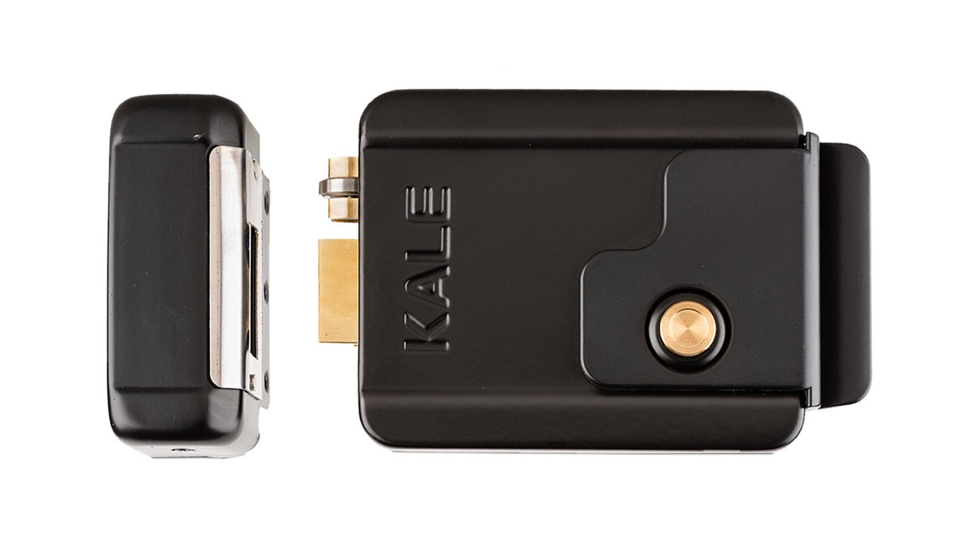 Kale 357 M Elektrikli Demir Kapı Otomat Kilidi Makaralı Kilit Siyah