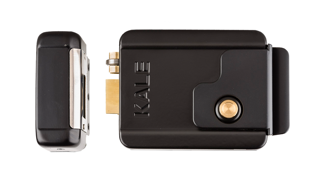 Kale 357 M Elektrikli Demir Kapı Otomat Kilidi Makaralı Kilit Siyah