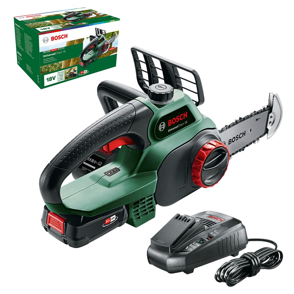 Bosch UniversalChain 18 Akülü Zincirli Budama 18V 2.5Ah