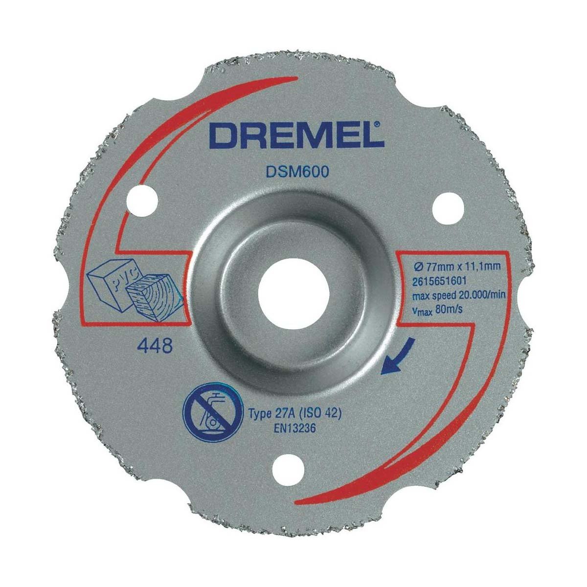 Dremel DSM600 Çok Amaçlı Flanşlı Karpit Kesme Diski 77 mm