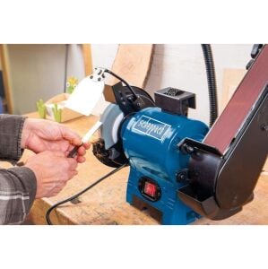 Scheppach BGS700 Bant Zımparalı Tezgah Üstü Taş Motoru 370 Watt