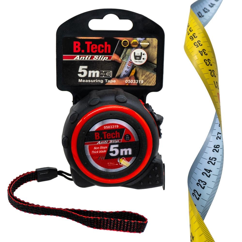 B-Tech 503319 Muhafazalı Çelik Şerit Metre 5mt x 25mm