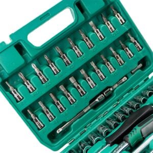 6577 Lokma ve Lokmalı Bits Uç Takımı 1/4'' - 53 Parça (72 Diş Cırcır Kollu)