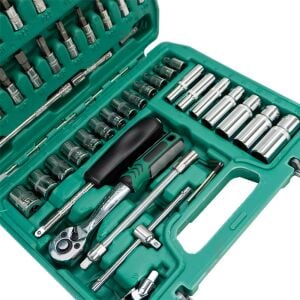 6577 Lokma ve Lokmalı Bits Uç Takımı 1/4'' - 53 Parça (72 Diş Cırcır Kollu)
