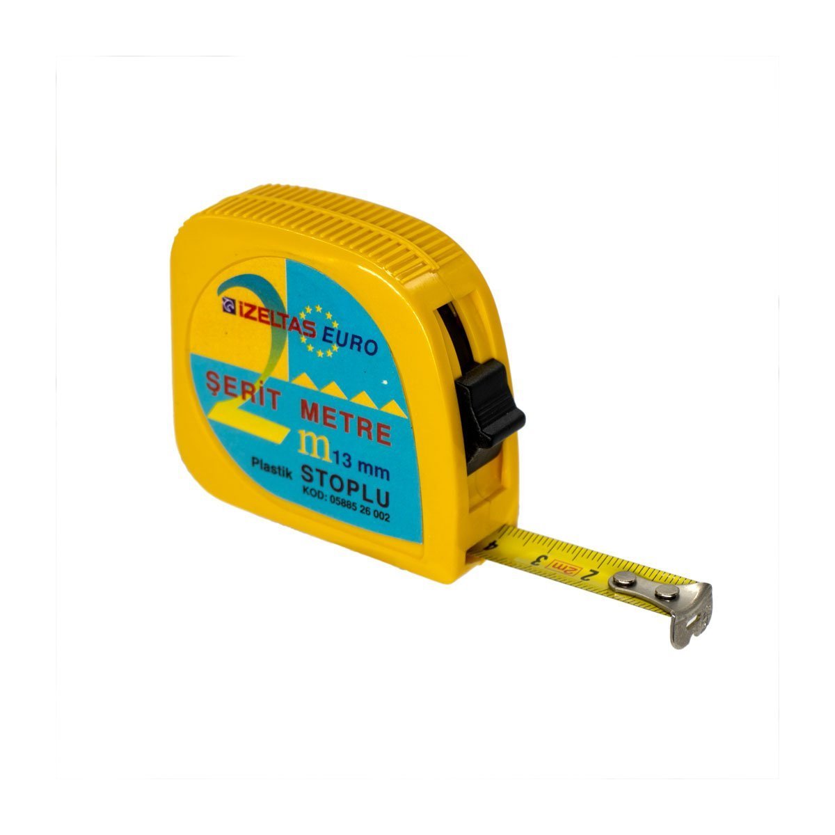 İzeltaş 0588526002 Euro Plastik Stoplu Şerit Metre 2 mt