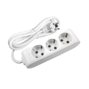 Viko 90113305 Multi-let Topraklı 3'lü Grup Priz 5 Metre Kablolu