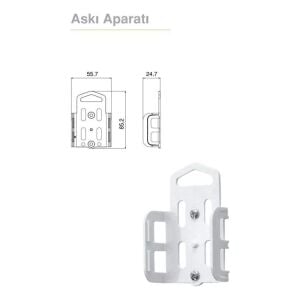 Viko 90113305 Multi-let Topraklı 3'lü Grup Priz 5 Metre Kablolu