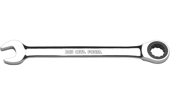 CETA FORM B05-21 C-Gear Cırcırlı Kombine Anahtar 21 mm (Düz)