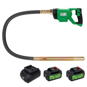 Hegi 400100100 Çift Akülü Beton Vibratörü 35mm 20V 3Ah