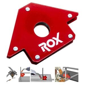 Rox 0072 Manyetik Açılı Kaynak Tutucu Mıknatıs Gönye 22 Kg