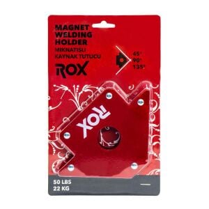Rox 0072 Manyetik Açılı Kaynak Tutucu Mıknatıs Gönye 22 Kg