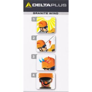 DELTA PLUS Granite Wind Kırmızı Dağcı Bareti