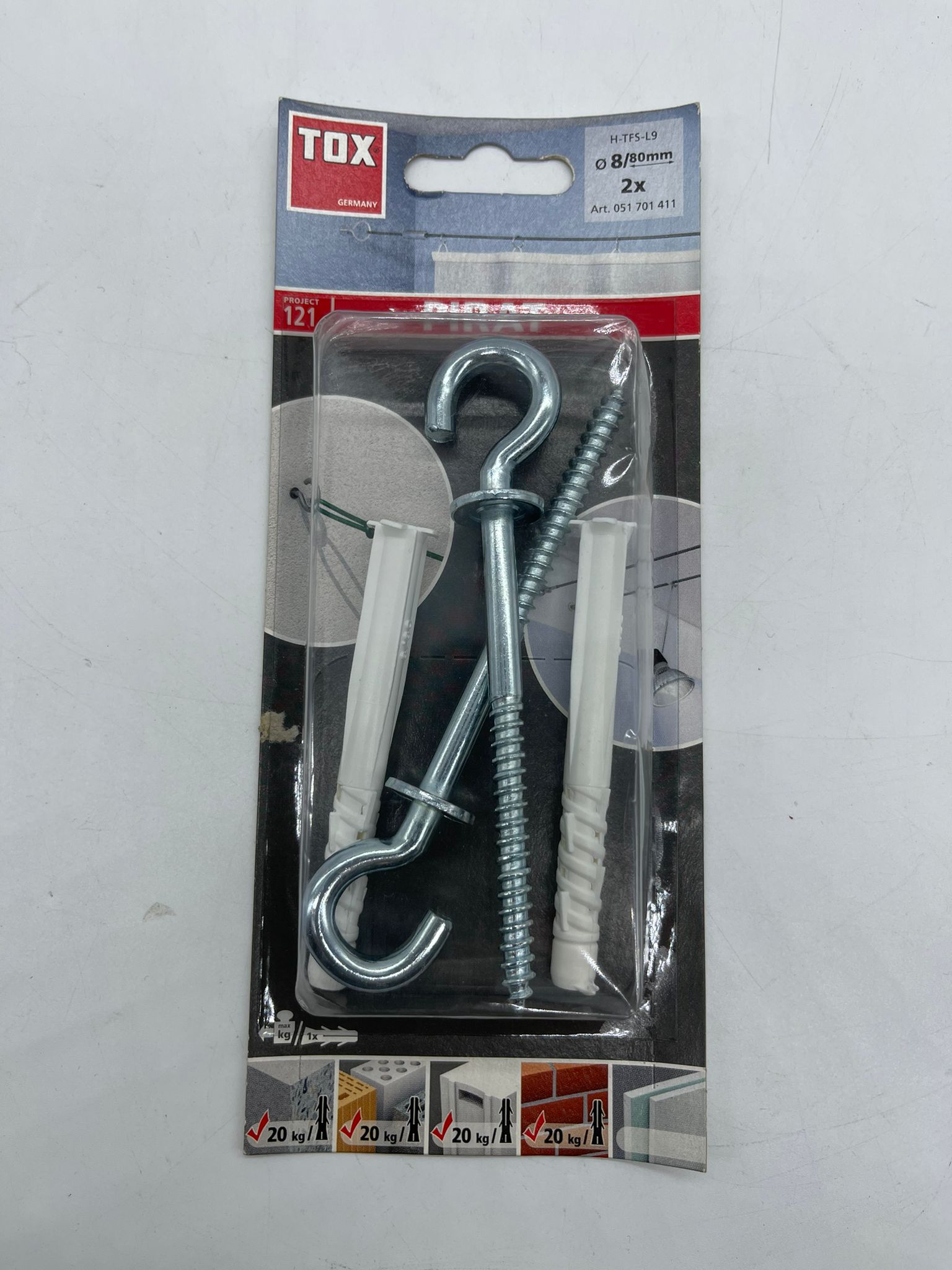 Tox Pirat Kancalı Dübel Seti 8x80 mm