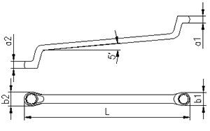 İZELTAŞ Yıldız İki Ağız Anahtar (Sae) 19/32''x11/16'' Inch