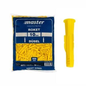Master 501171 Performans Plastik Roket Dübel 10 mm (500 Adet)