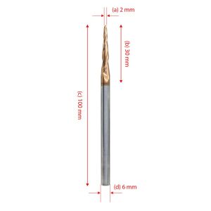 Titi 5530 Karbür Kaplama 3D Oyma Pantograf (Sap:6mm)