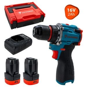 CatPower E1016 Kömürsüz Çift Akülü Vidalama 16V 2.0Ah