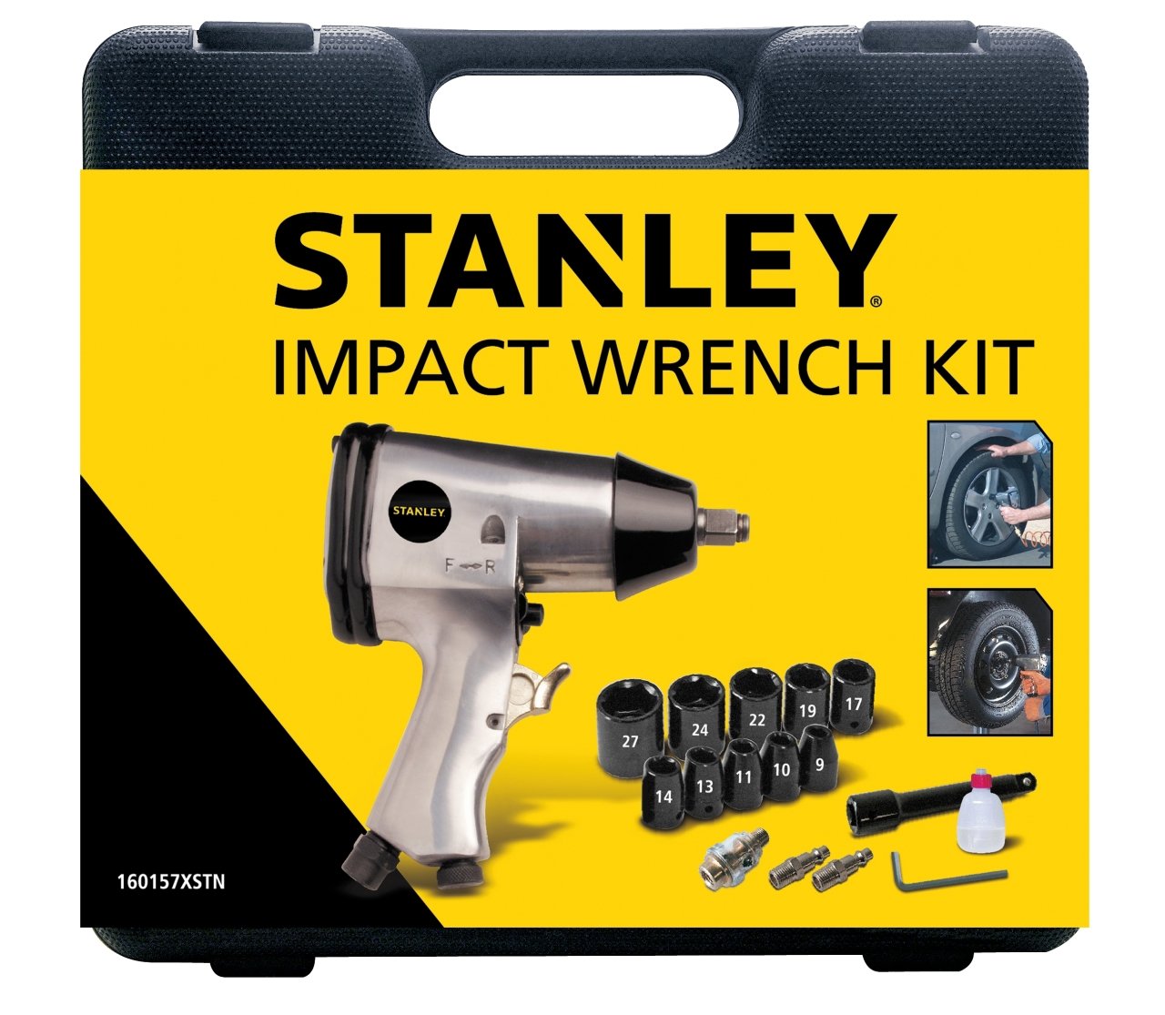 Stanley 160157XSTN 1/2'' Havalı Somun Sıkma Seti 10 Parça