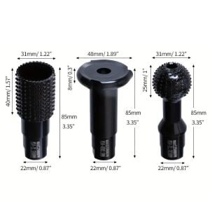 6229 Ahşap İşleme Törpü Seti 3 Parça (Avuç Taşlama Makinası İçin)