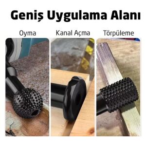 6229 Ahşap İşleme Törpü Seti 3 Parça (Avuç Taşlama Makinası İçin)