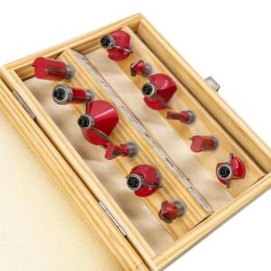 Rox Wood  0310 Ahşap Freze Seti 12 Parça (Sap: 8mm)