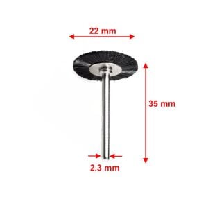 6232 Pimli Dairesel Plastik Tel Temizleme Fırça 22 mm (2 Adet)