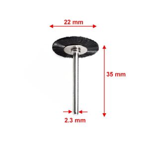 6232 Pimli Dairesel Plastik Tel Temizleme Fırça 22 mm (2 Adet)