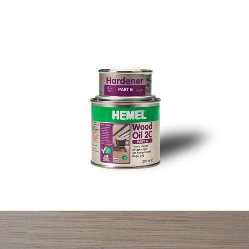 Hemel 15747 Wood Oil 2C Ahşap İçin Doğal Yağ 300ml Blue Grey