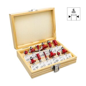 Rox Wood  0309 Ahşap Freze Seti 12 Parça (Sap: 6mm)