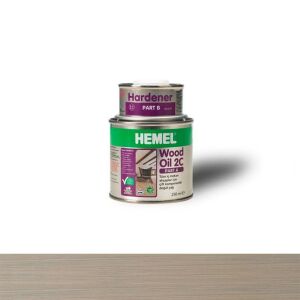 Hemel 15748 Wood Oil 2C Ahşap İçin Doğal Yağ 300ml Light Grey