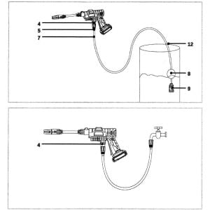Max Extra MX5050 Akülü Yıkama Makinesi 30Bar 20V 2Ah (Tek Akülü)