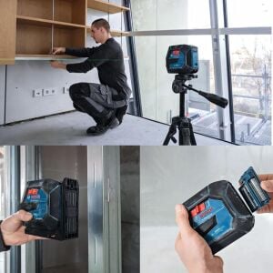 Bosch GLL 20-22 G Yeşil Çizgi Lazer (Pilli) + BT150 Tripod