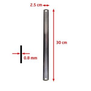 Demir Testere Laması Ağzı Geniş Çift Yönlü 300 x 25 mm