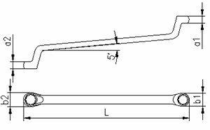 İZELTAŞ Yıldız İki Ağız Anahtar 27x32 mm