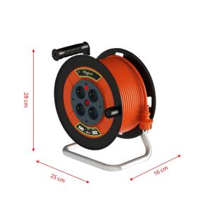 Bylion PSE20315F Mini Plastik Gövde Makaralı Kablo 3x1.5mm - 20 Mt