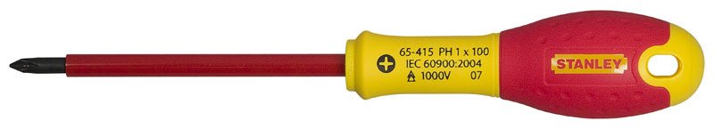 STANLEY 0-65-416 Fatmax Phillips İzoleli Tornavida Ph2x125 mm (Teşhir Kartlı)