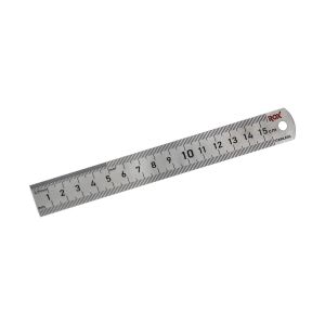 Rox 0198 Çift Taraflı Çelik Cetvel 150 mm