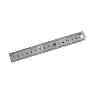 Rox 0198 Çift Taraflı Çelik Cetvel 150 mm