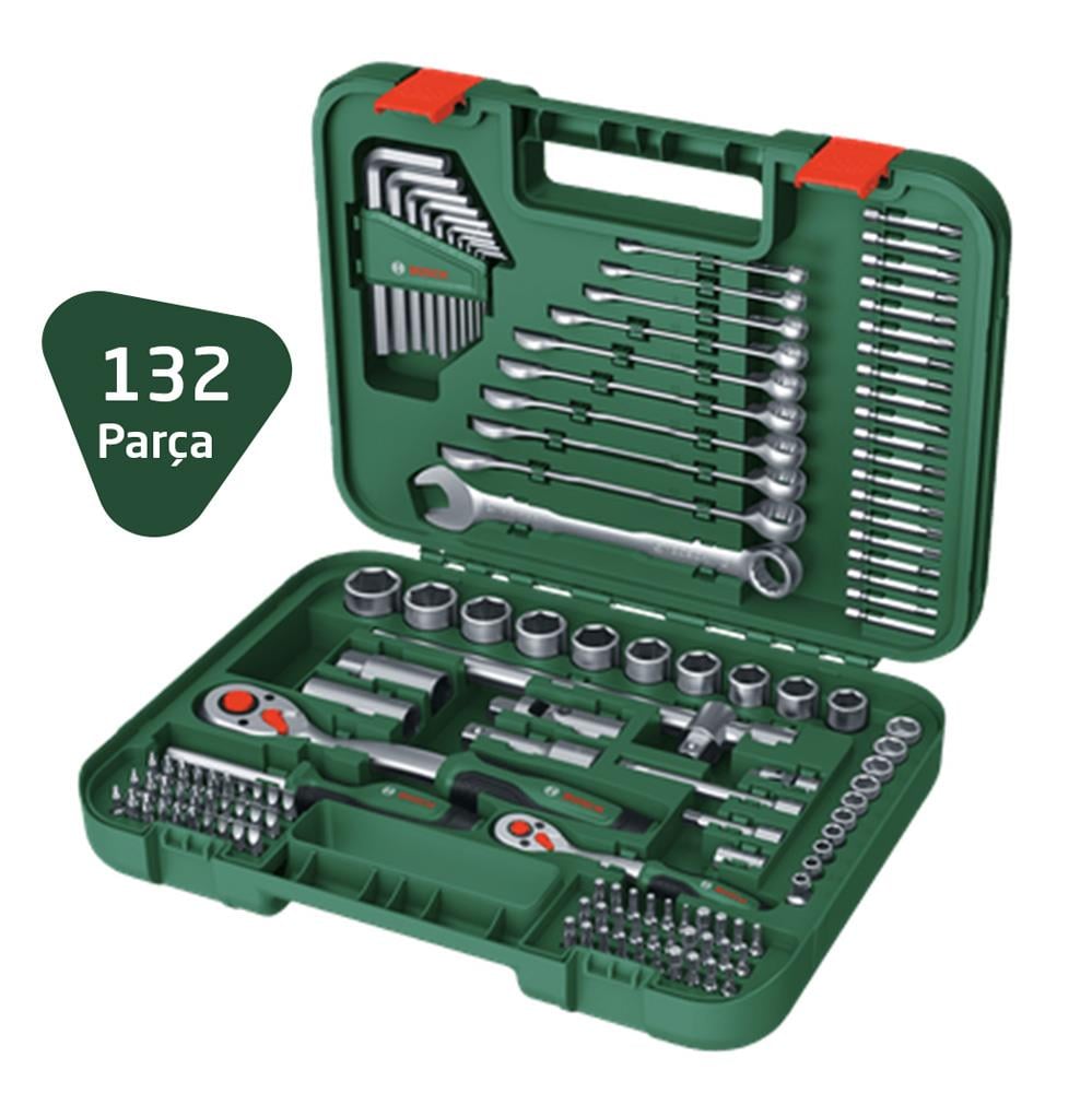 Bosch 1600A02Z9B Advanced El Aleti Seti Lokma Takımı 132 Parça