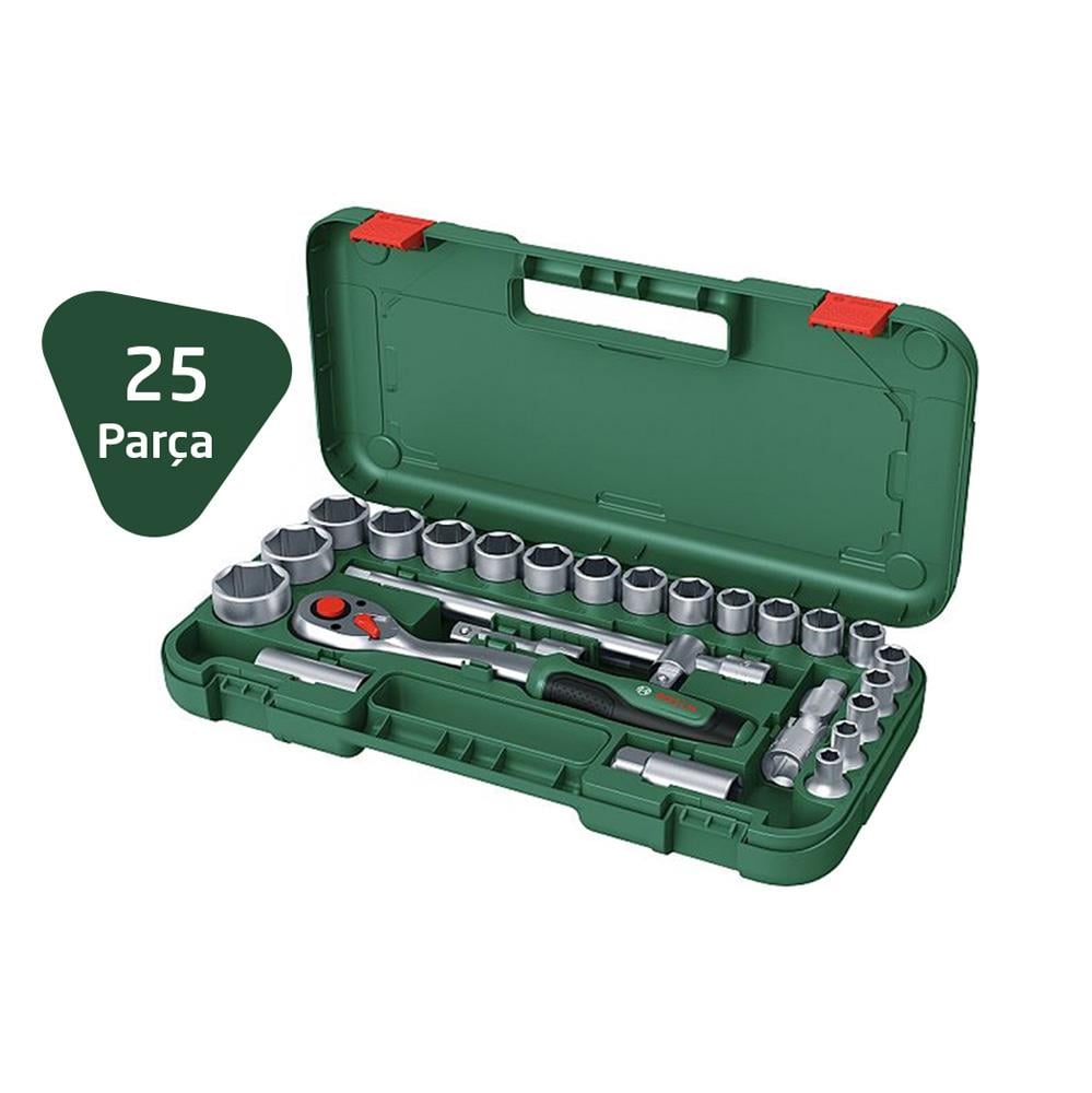 Bosch 1600A02Z9F Universal Lokma Takımı 1/2'' 25 Parça