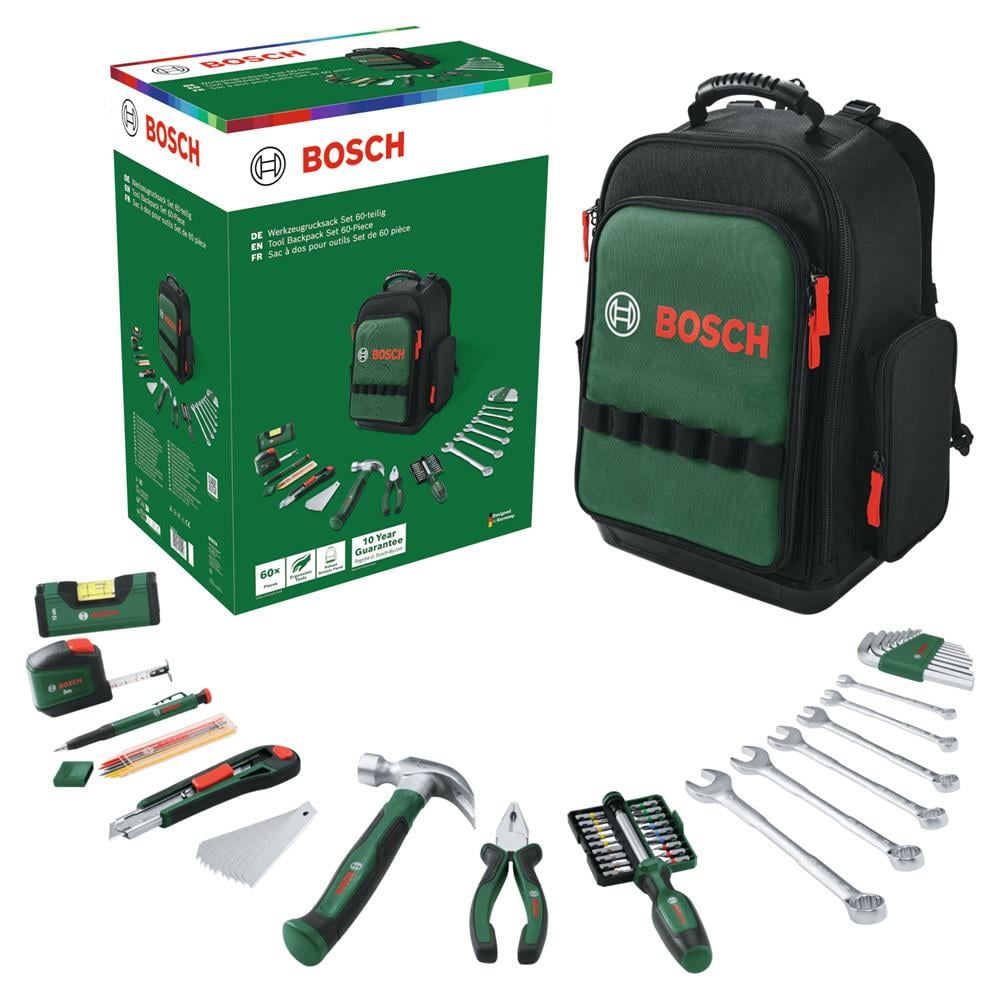 Bosch 1600A02ZA1 Sırt Çantalı El Aleti Seti 60 Parça